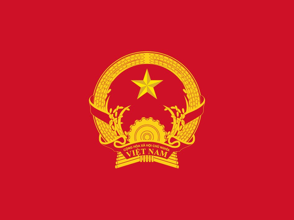 The national emblem of the Socialist Republic of Vietnam