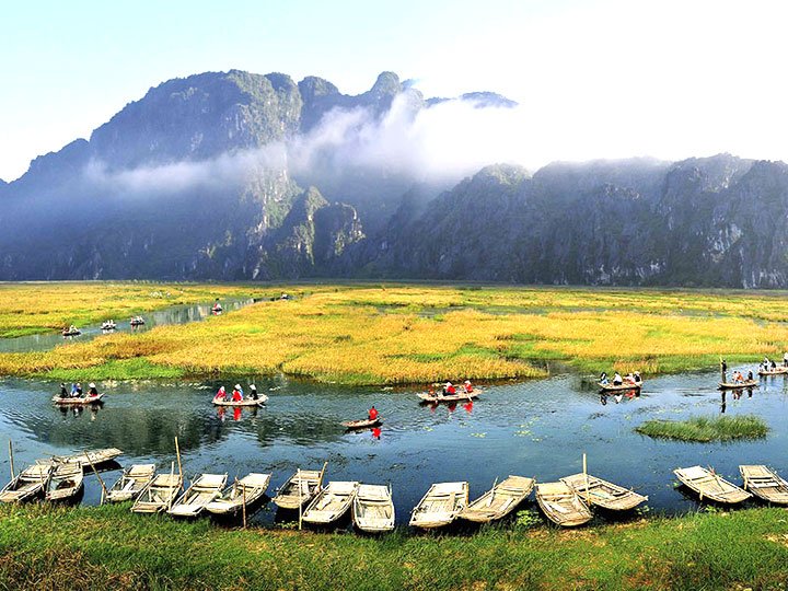 Van Long nature reserve in Ninh Binh province